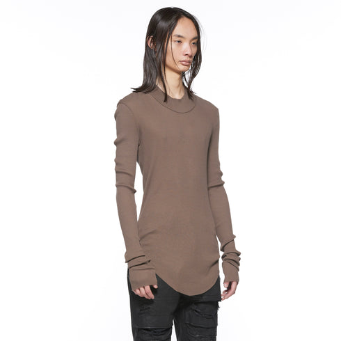 JULIUS 917CUM6 Sand / High Neck Skinny Top